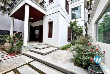 Garden 4 bedrooms house for rent in Tay Ho, Ha Noi